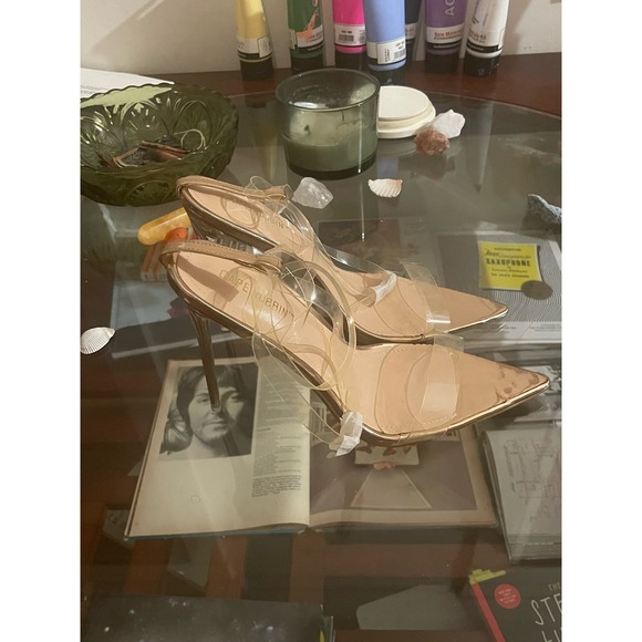 Rose Gold Cape Robbins Skins Stiletto Heels - Picture 5 of 5